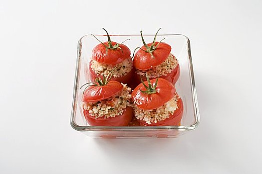 西红柿,蒸粗麦粉