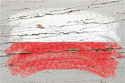 旗帜,波兰,低劣,木质,纹理,涂绘,粉笔