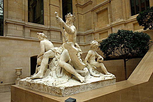 卢浮宫,雕塑,雕像