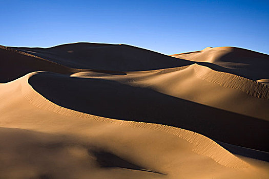 全景,沙丘,沙漠,撒哈拉沙漠,加达梅斯,利比亚