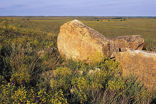 俄克拉荷马,靠近,自然,砂岩