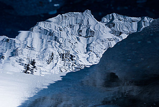 水中嘎隆拉雪山