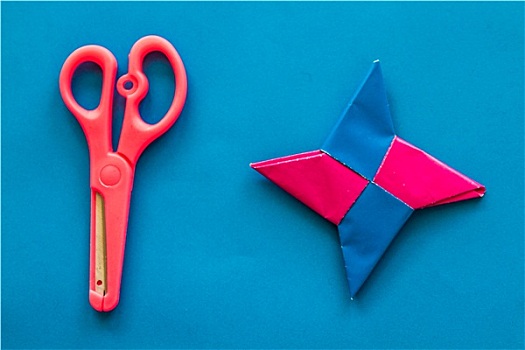粉色,玩具,剪刀,布,蓝色背景,背景