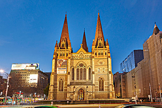 圣保罗大教堂,墨尔本,维多利亚,澳大利亚,大洋洲