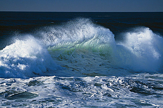 波浪,碰撞,海洋,飞溅,太平洋海岸