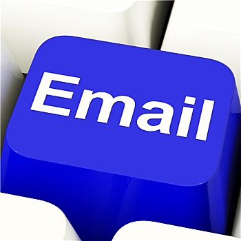 电子邮件,键盘,蓝色,发电子邮件,联系