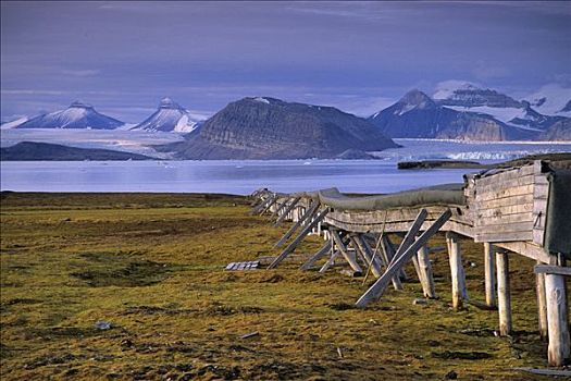 管道,建筑,斯瓦尔巴特群岛,挪威