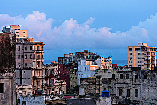 古巴,哈瓦那,晚上,亮光