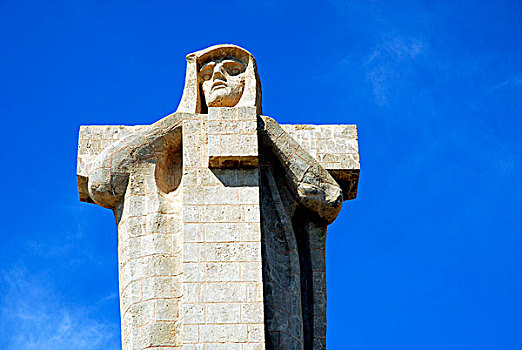 哥伦布,雕塑,韦尔瓦,哥斯达黎加,区域,安达卢西亚,西班牙,欧洲