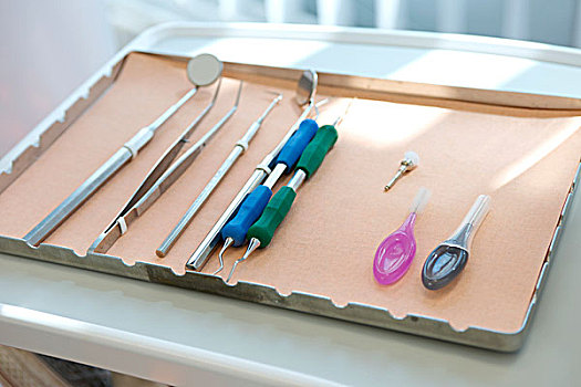 外科,托盘,牙科器材