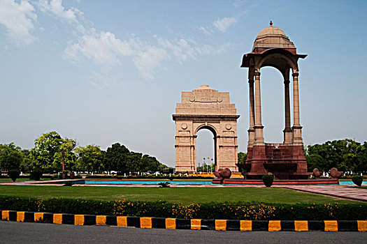 战争纪念碑,城市,印度,大门,德里