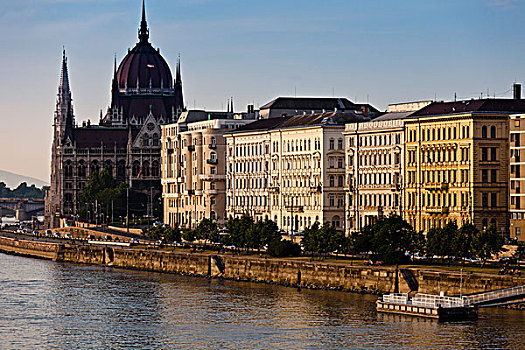 建筑,多瑙河,布达佩斯,匈牙利