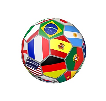 足球,世界杯,团队,旗帜
