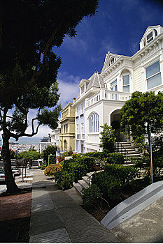 房子,太平洋,高度,旧金山,加利福尼亚