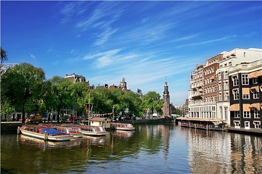 阿姆斯特丹,城市,阿姆斯特河,荷兰