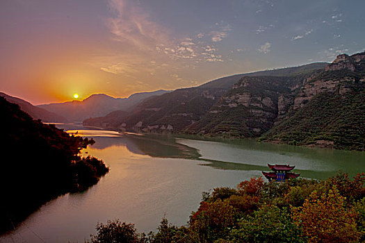 渑池黄河丹峡景区峡谷