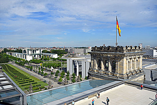 德国,柏林,蒂尔加滕,地区,德国国会大厦,德国人,德国联邦议院,1999年,建筑,1894年,玻璃,圆顶,建筑师,诺曼福斯特