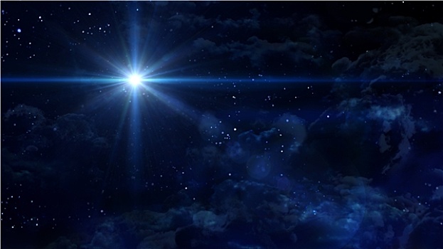 星空,藍色,星星,星球