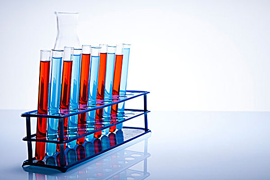 实验室器皿,彩色,液体