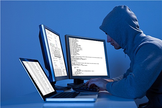 黑客,多,电脑,盗窃,数据