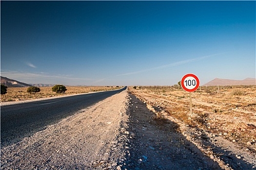 限速标识,道路