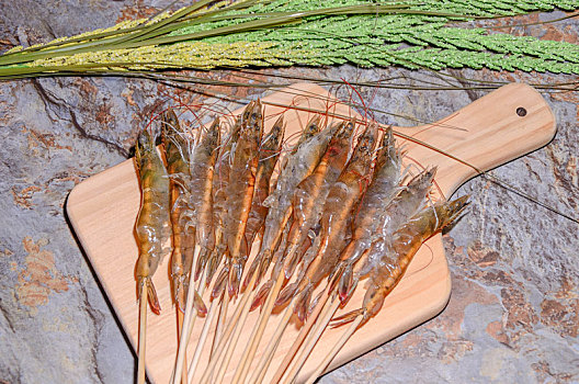 深水虾火锅串