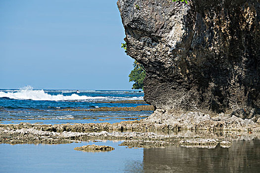 美拉尼西亚,巴布亚新几内亚,乡村,沿岸,风景,浅,展示,珊瑚,大幅,尺寸