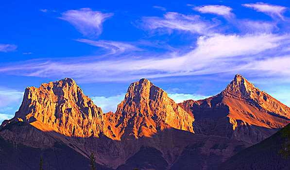 三姐妹山,山,艾伯塔省,加拿大