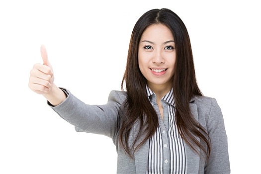 亚洲人,职业女性,竖大拇指