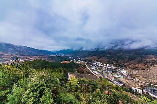 福建省,龙岩市,永定区,南溪,楼群,建筑,景观