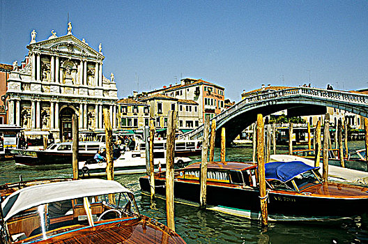 意大利,威尼斯,出租车,车站,运河
