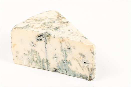 蓝纹奶酪,隔绝,白色背景