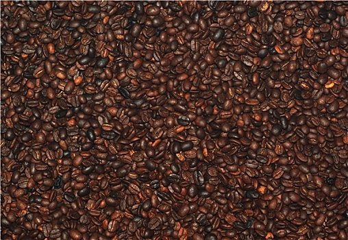 咖啡豆,俯视