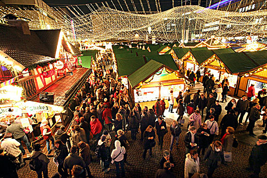 圣诞节,市场,市区,北莱茵威斯特伐利亚,德国,欧洲