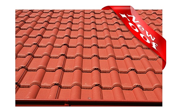 新,屋顶,遮盖,红色,水泥