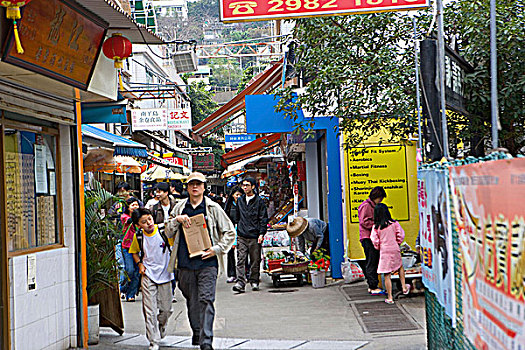 人,主要街道,南丫岛,香港