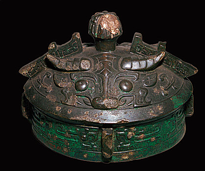 中国,青铜,盖子,11世纪,艺术家,未知