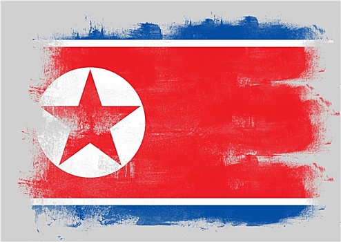 旗帜,朝鲜,涂绘,画刷