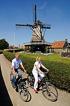 骑车,荷兰,欧洲