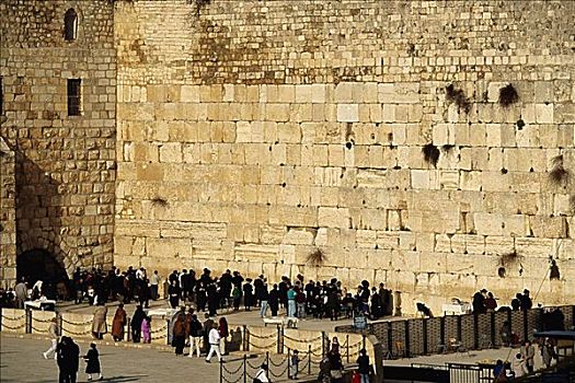 哭墙,老,耶路撒冷,以色列