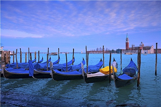 小船,圣乔治奥,马焦雷湖,威尼斯,意大利