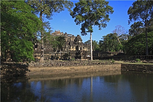 古迹,丛林,吴哥窟,柬埔寨