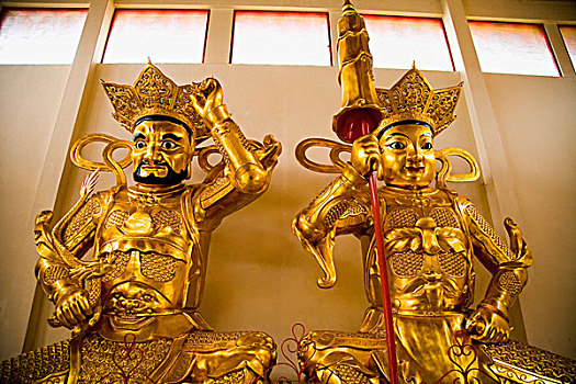 黄金,佛教,雕塑,室内,庙宇
