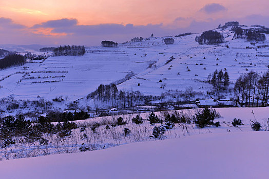 冬季吉林雪村-松岭美景如画