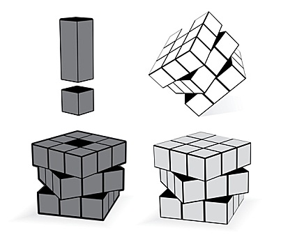 立方体,三个
