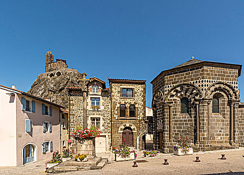 教堂,勒普依昂维莱,上卢瓦尔省,法国,欧洲