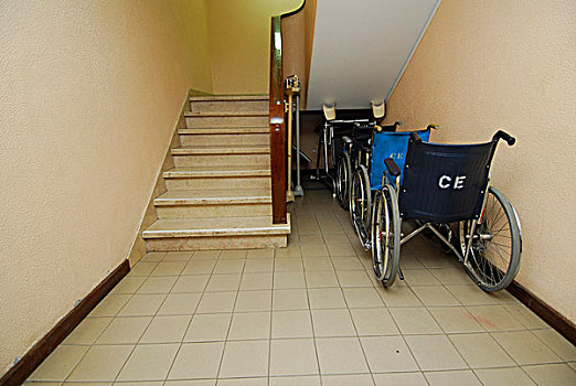 轮椅,楼梯