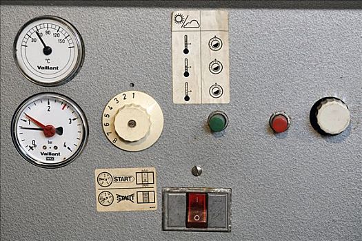 控制板,老,丙烷,天然气,加热,现代化,德国,欧洲