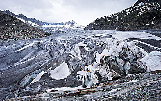 排水槽,冰川,阿尔卑斯山