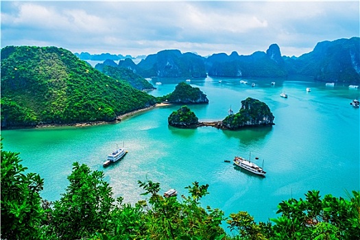 风景,岛屿,下龙湾